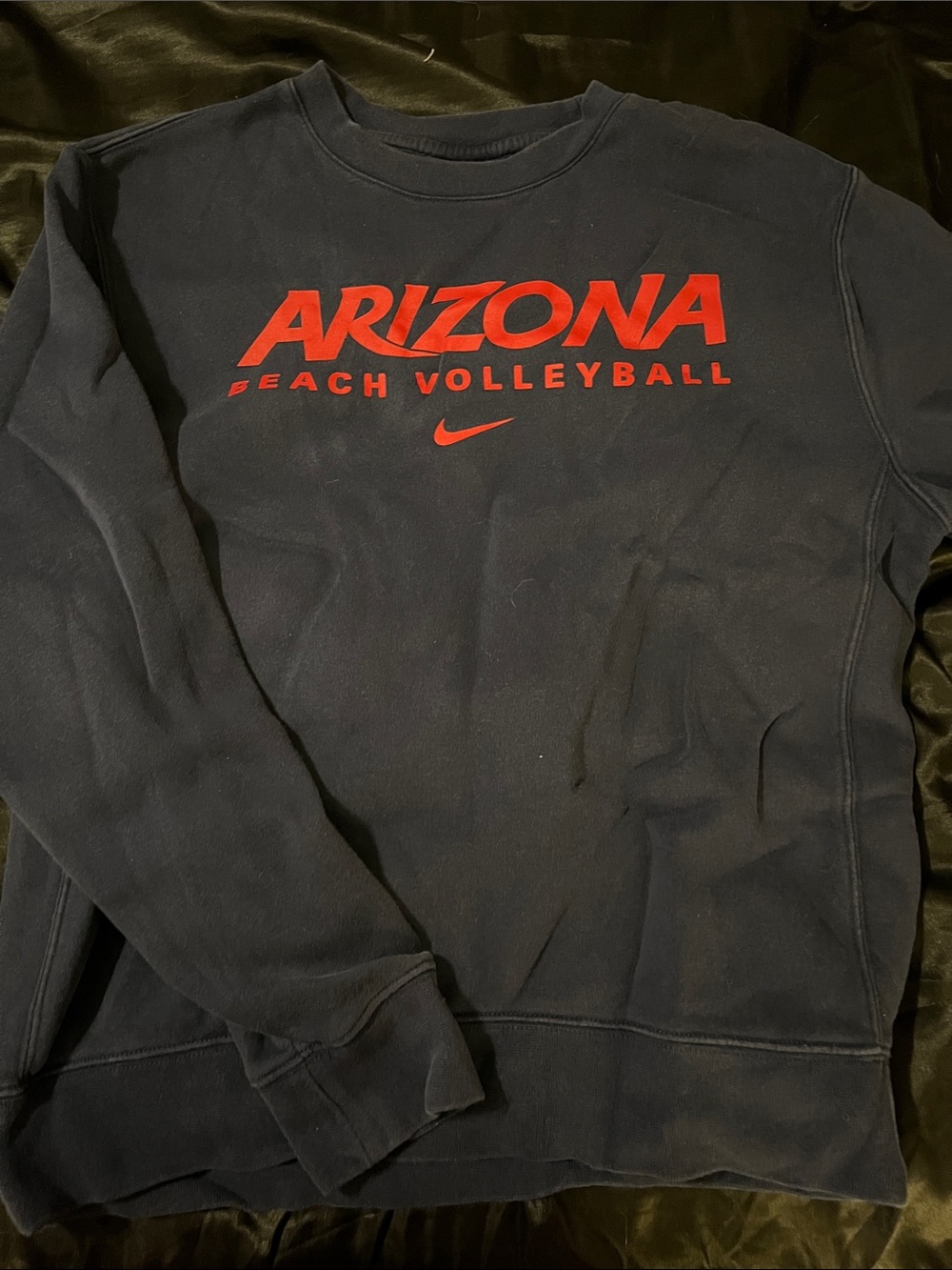 Nike Navy Crewneck Sweatshirt with Red Arizona Beach Volleyball Logo
